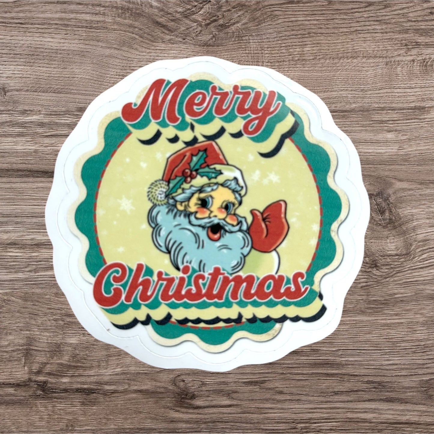 Vintage Santa Sticker