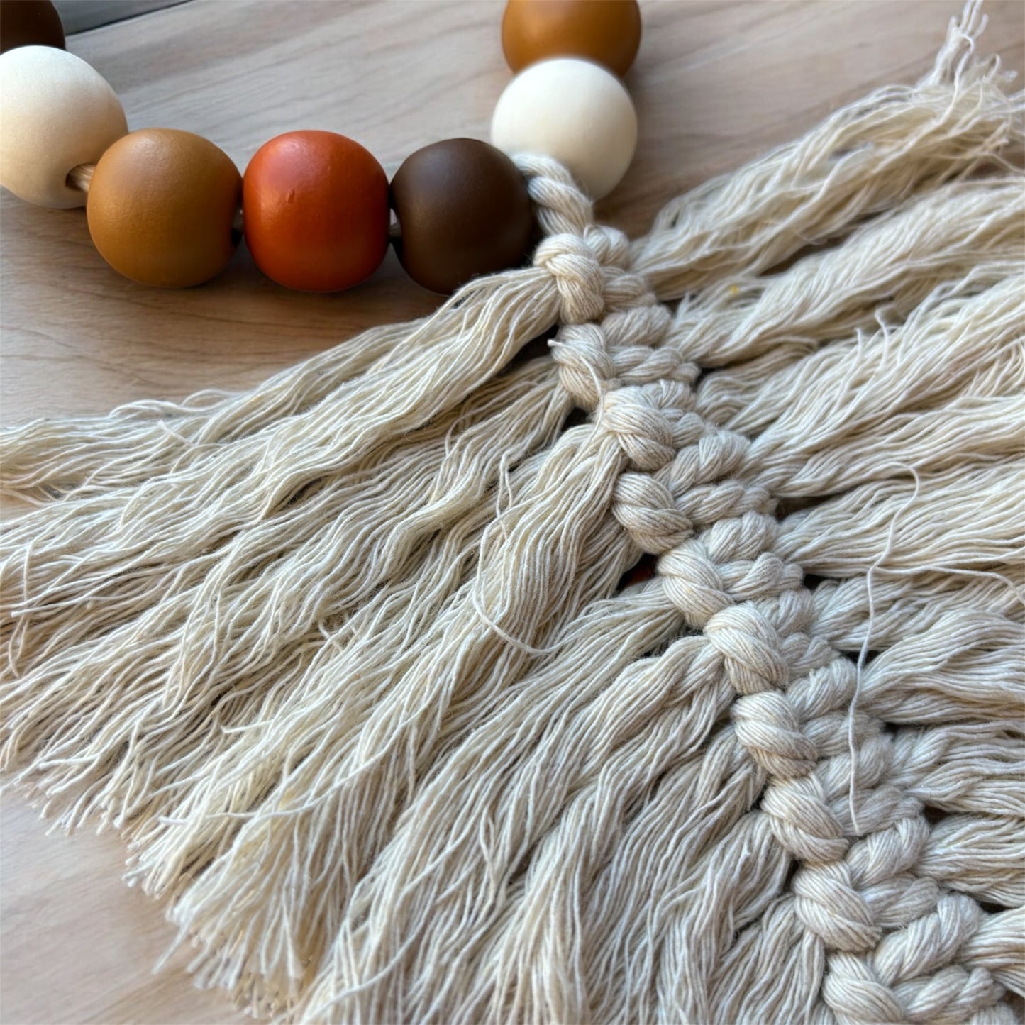 Macrame Leaf Garland