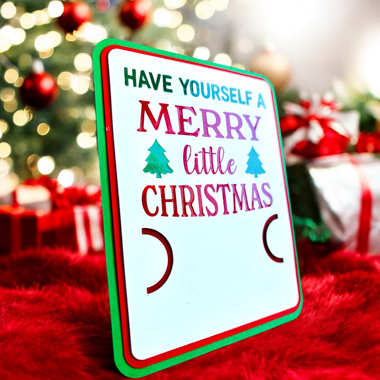 Merry Little Christmas Gift card Holder