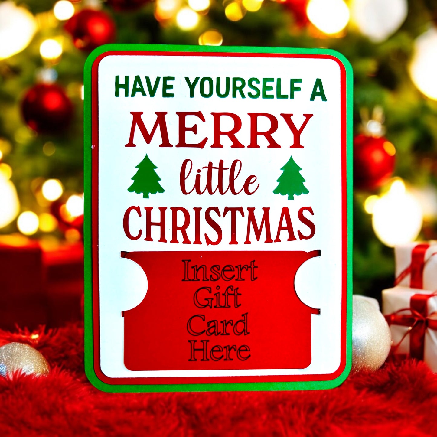 Merry Little Christmas Gift card Holder