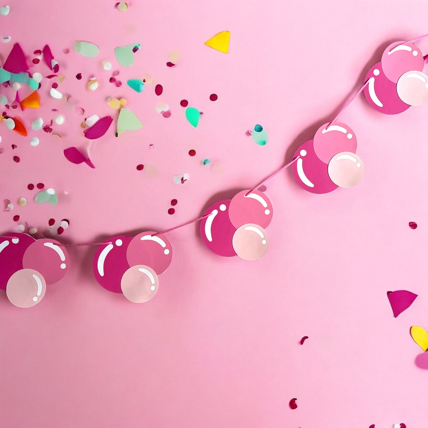 Pink Bubblegum Garland