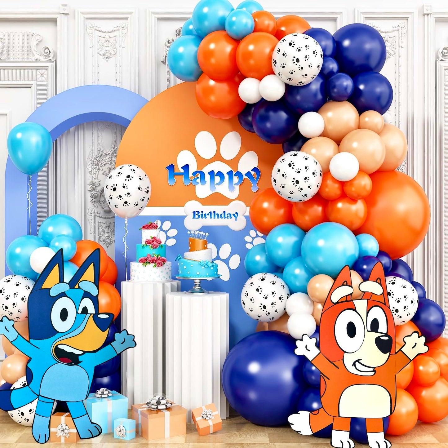 Blue Dog Character Cutouts