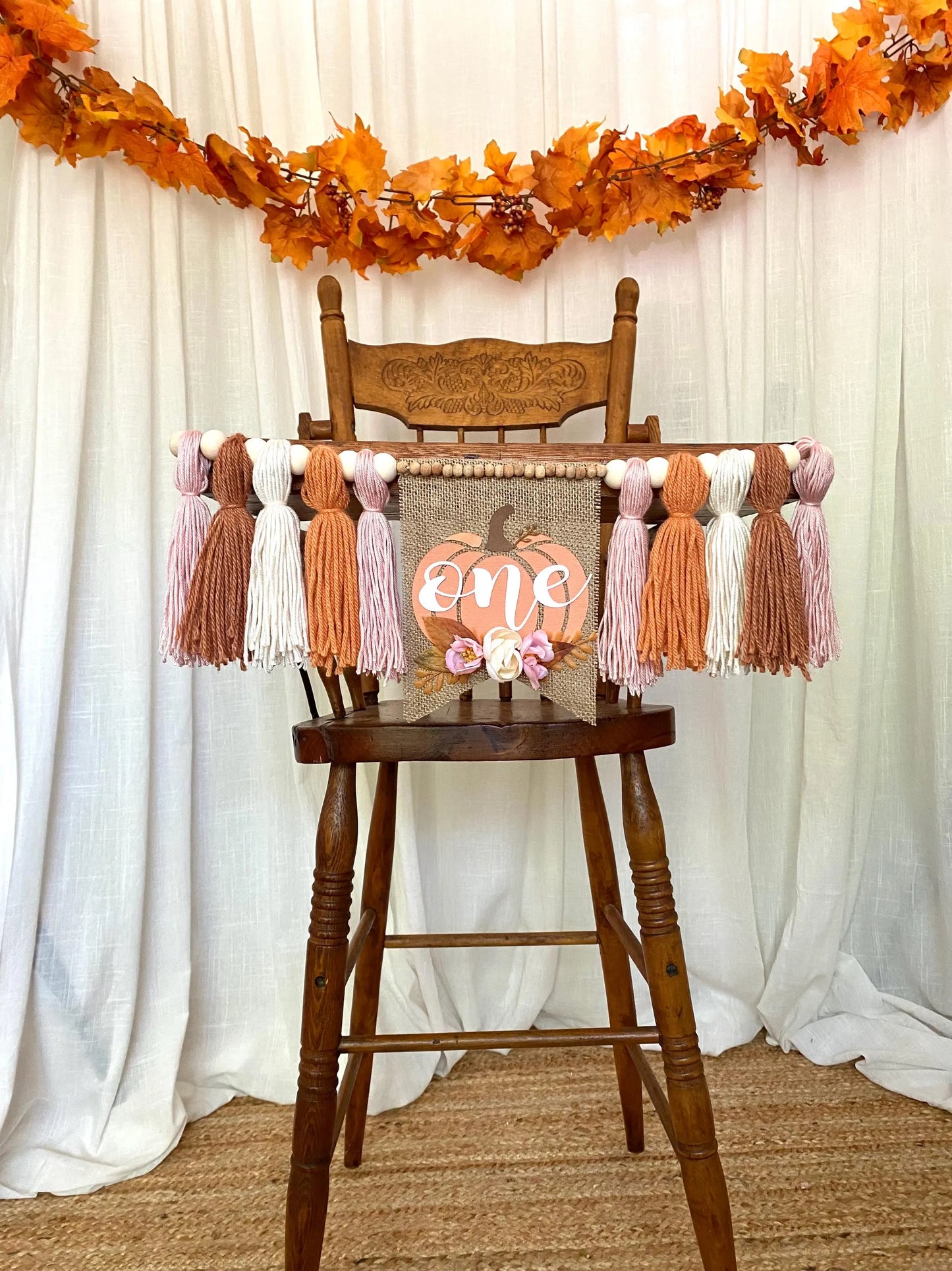 Our Little Pumpkin is One Highchair Banner