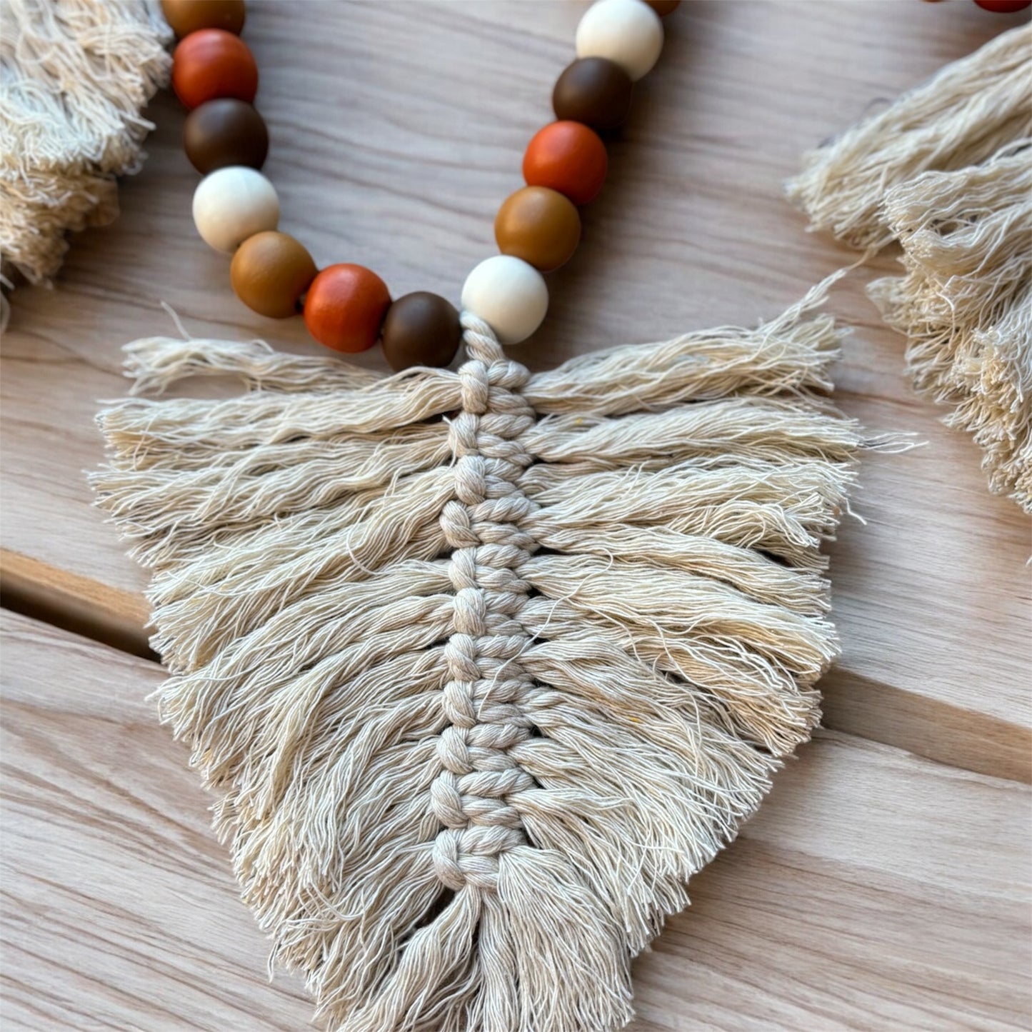 Macrame Leaf Garland