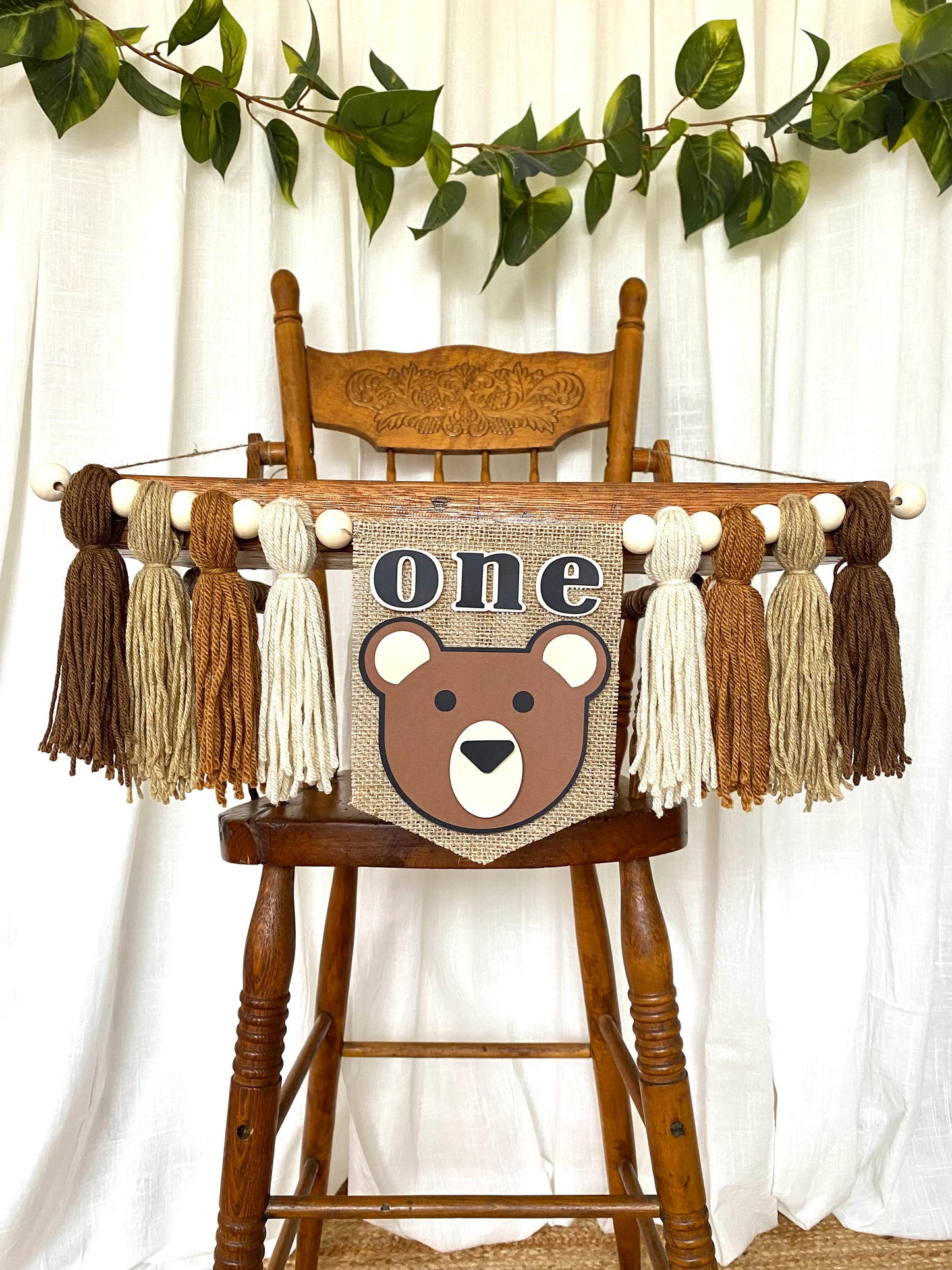 Teddy Bear Highchair Banner
