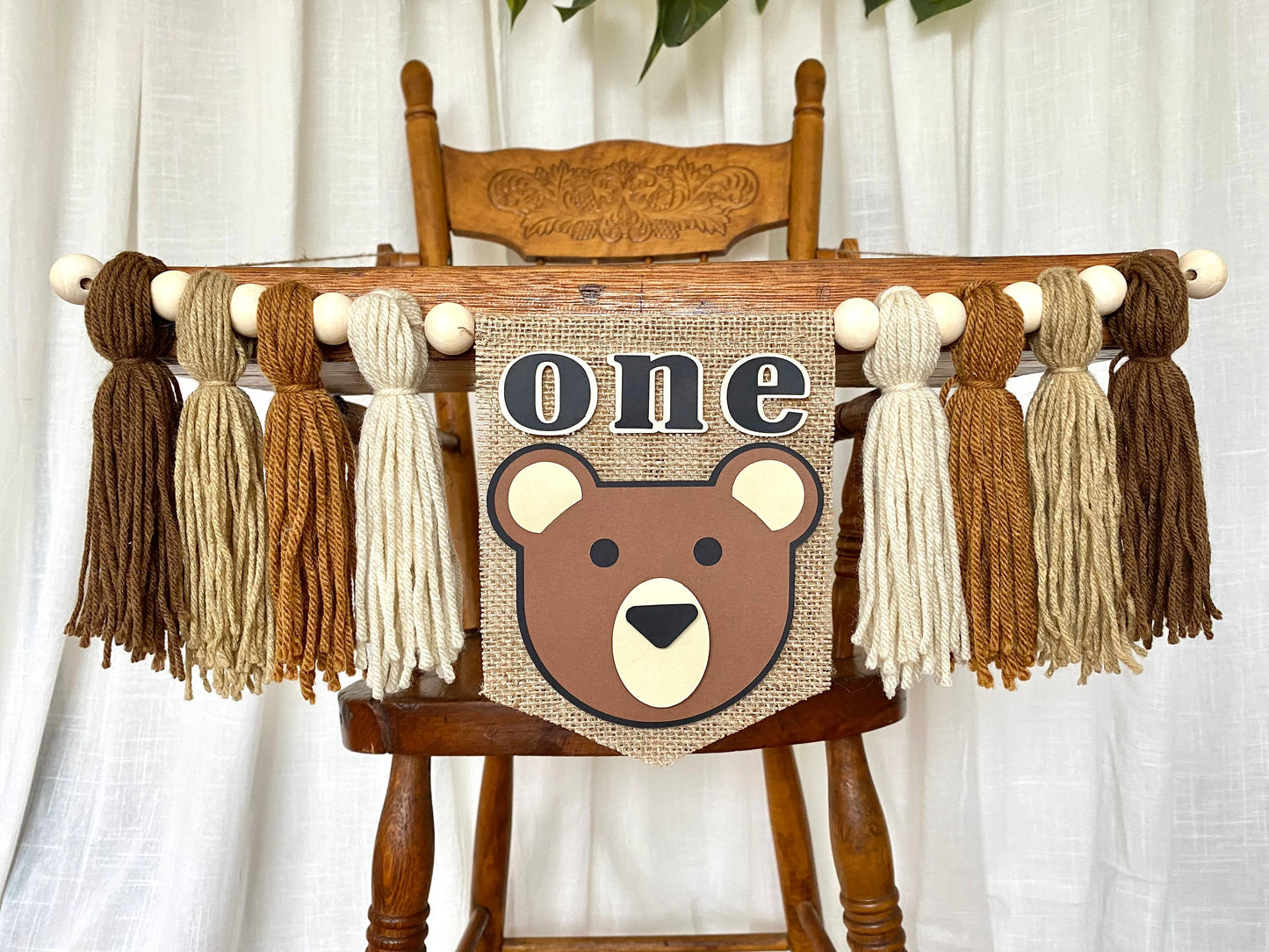 Teddy Bear Highchair Banner