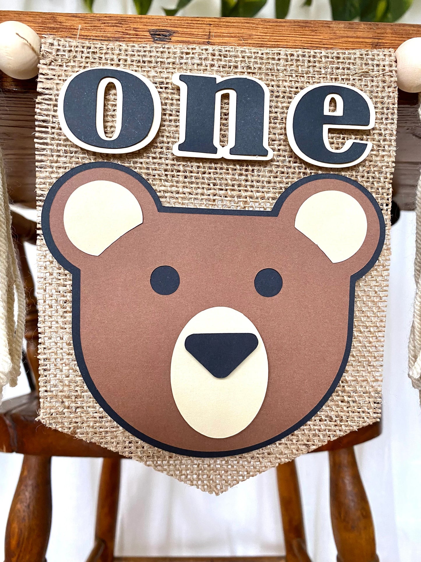 Teddy Bear Highchair Banner