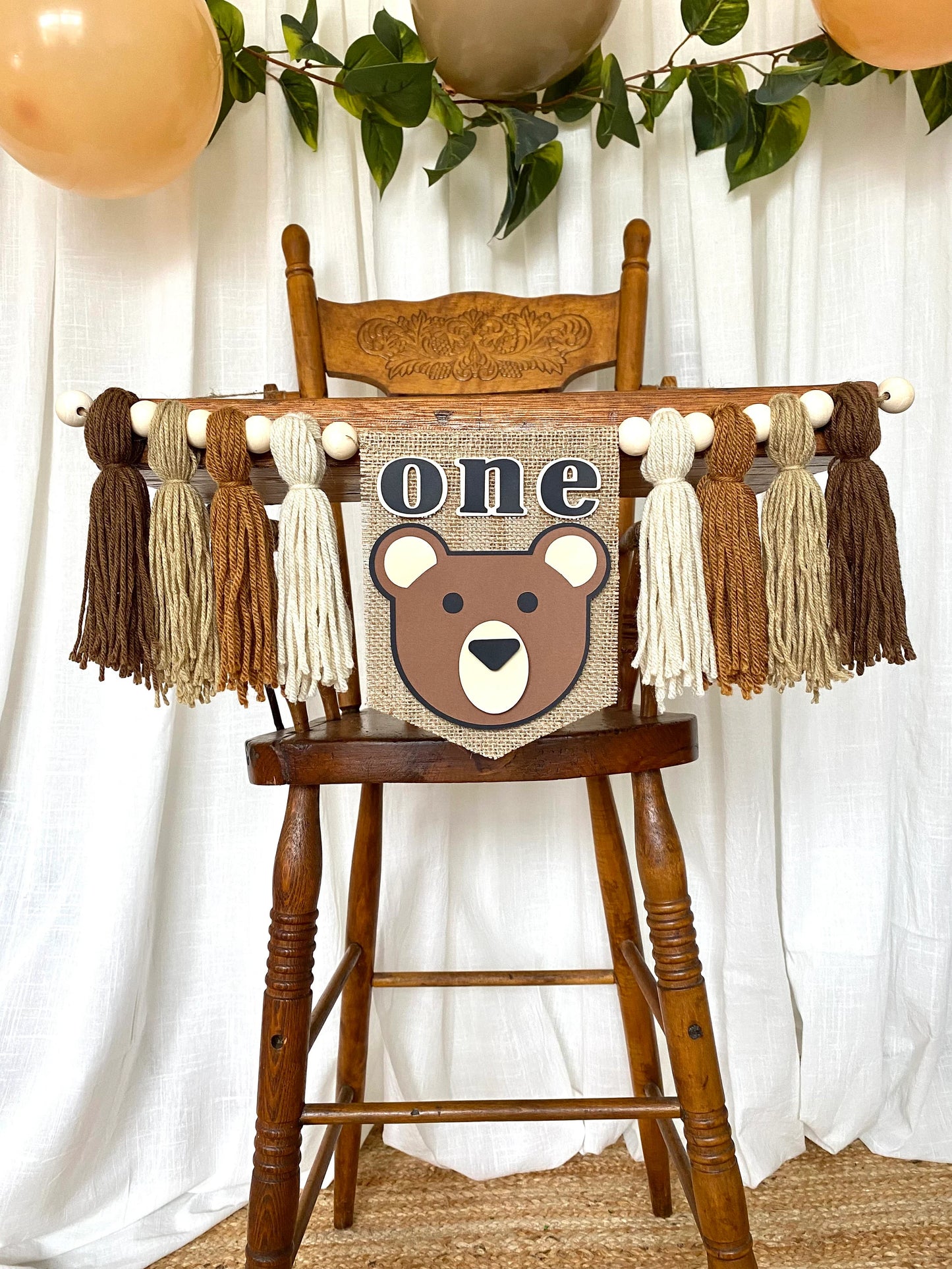 Teddy Bear Highchair Banner