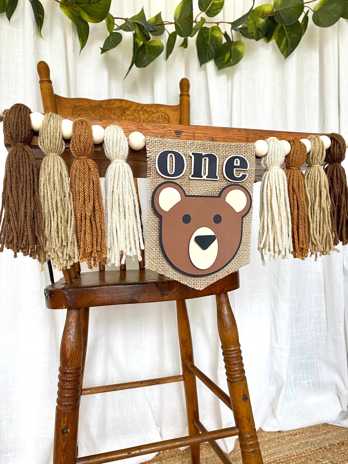 Teddy Bear Highchair Banner