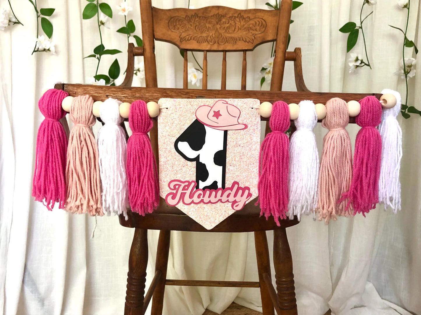 Cowgirl Highchair Banner