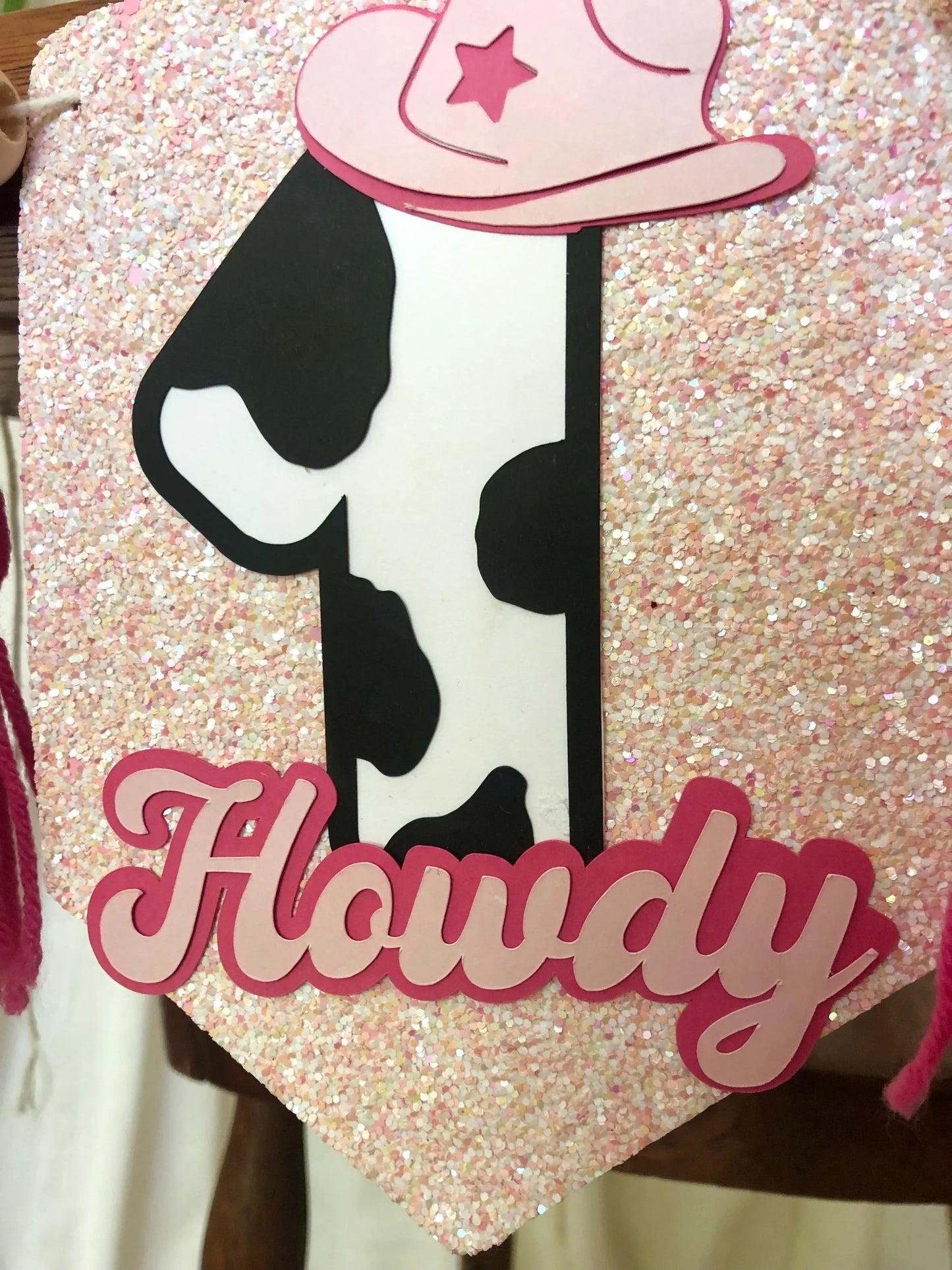 Cowgirl Highchair Banner