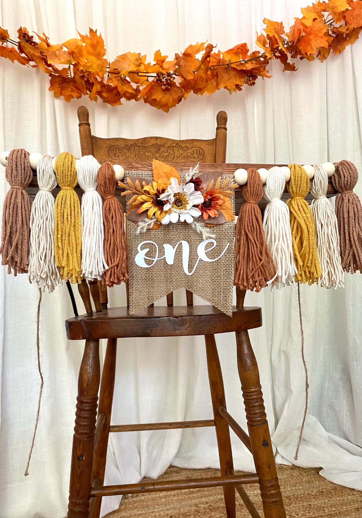 Boho Fall Highchair Banner