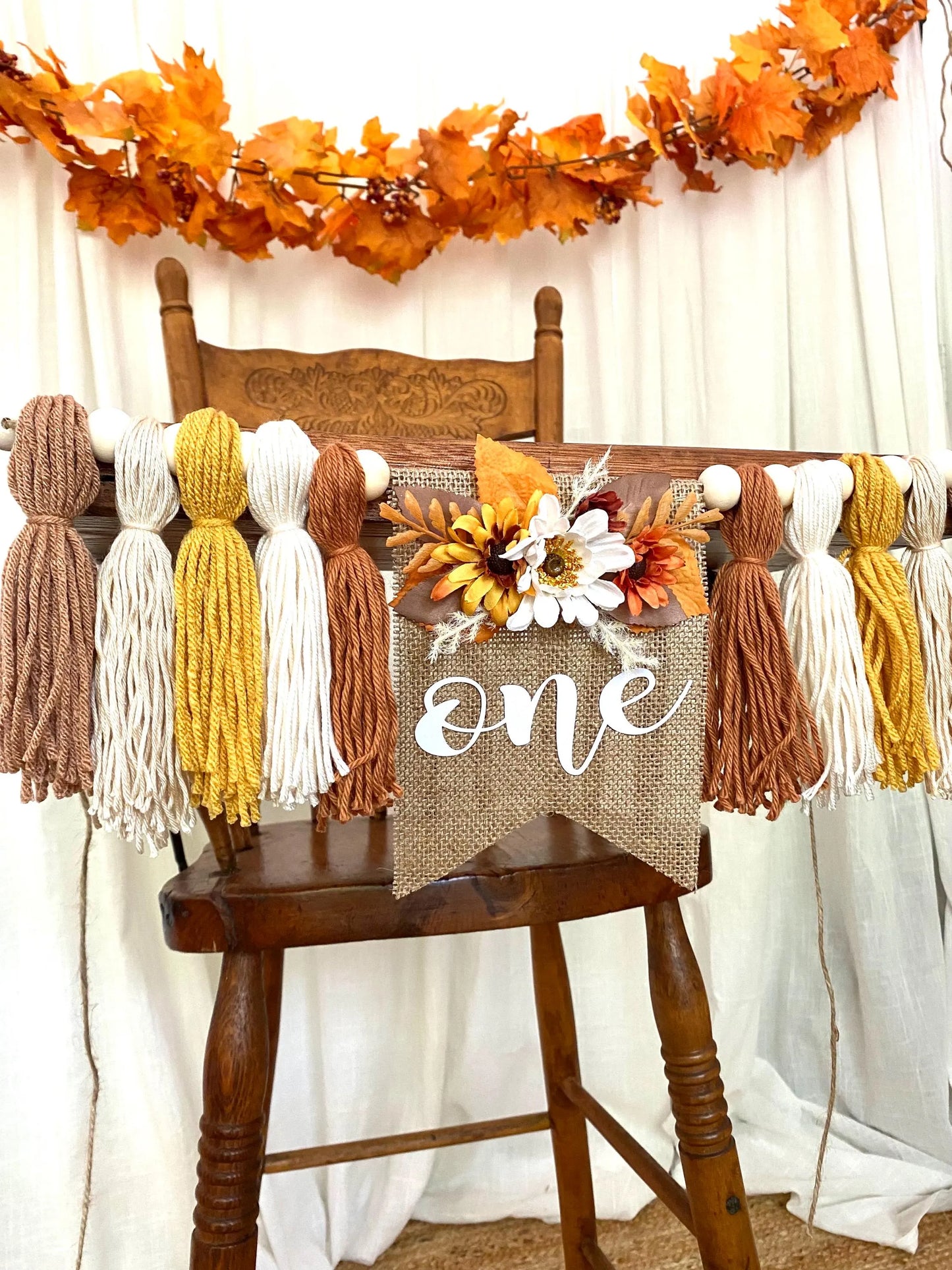 Boho Fall Highchair Banner