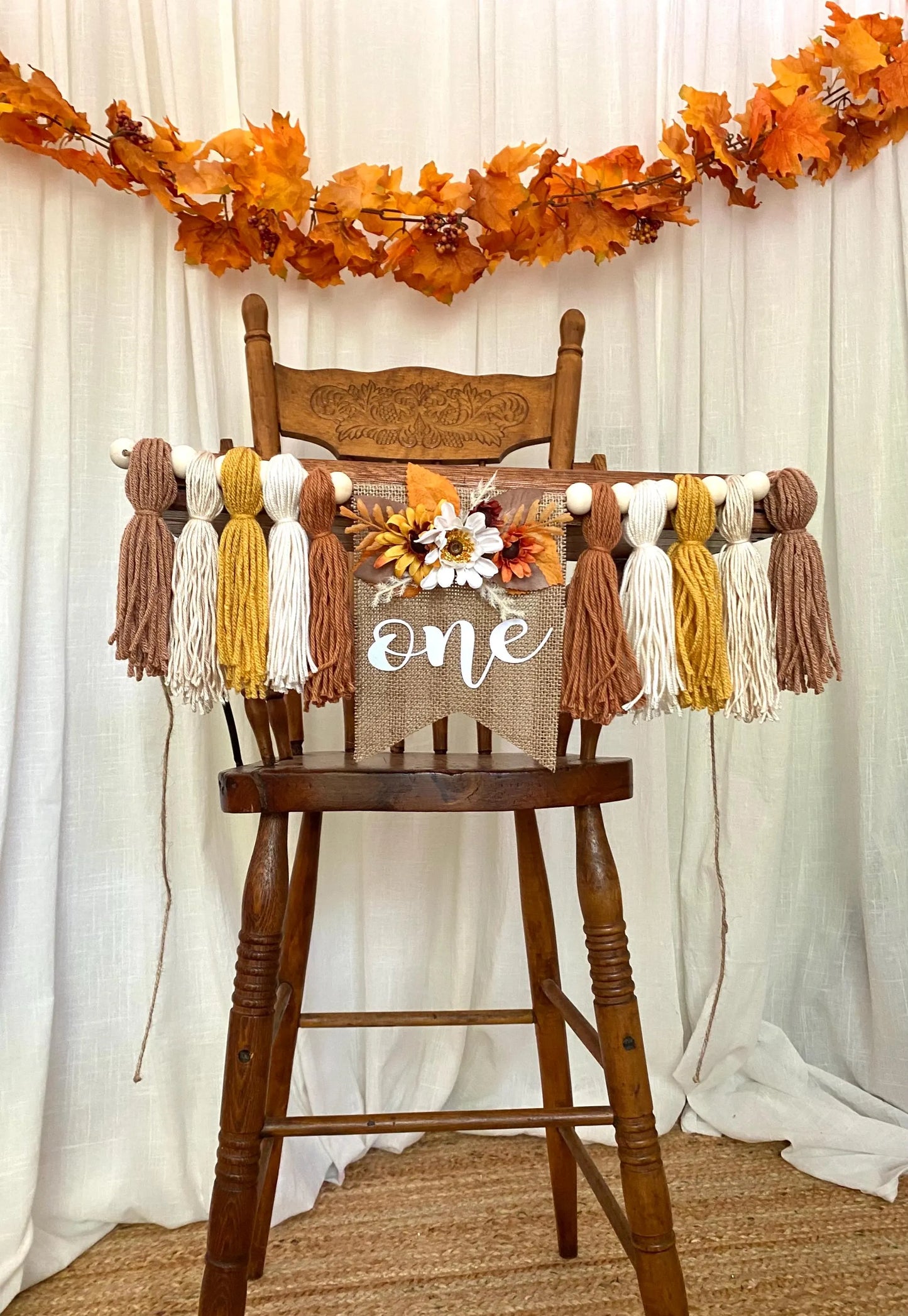 Boho Fall Highchair Banner