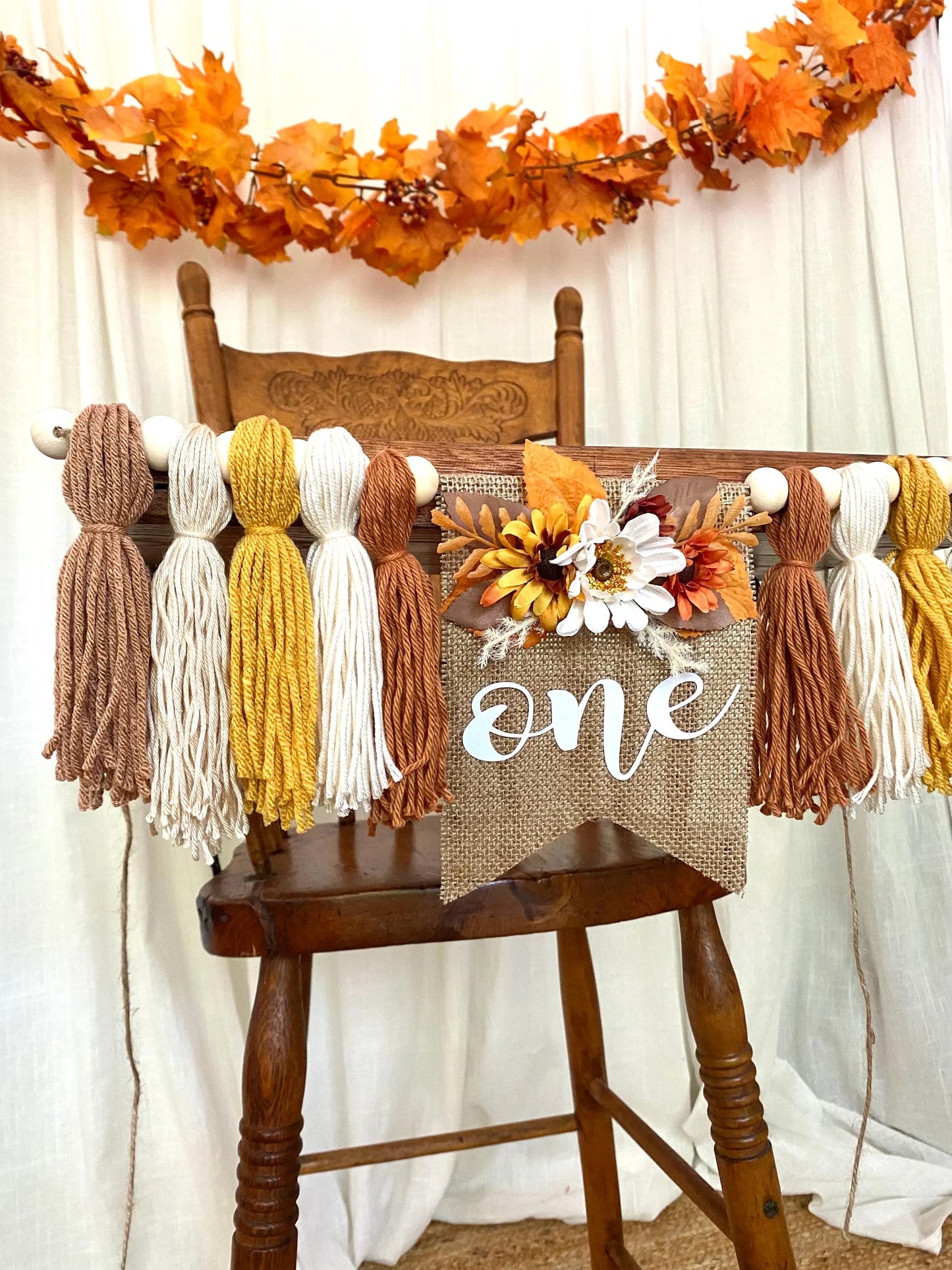 Boho Fall Highchair Banner