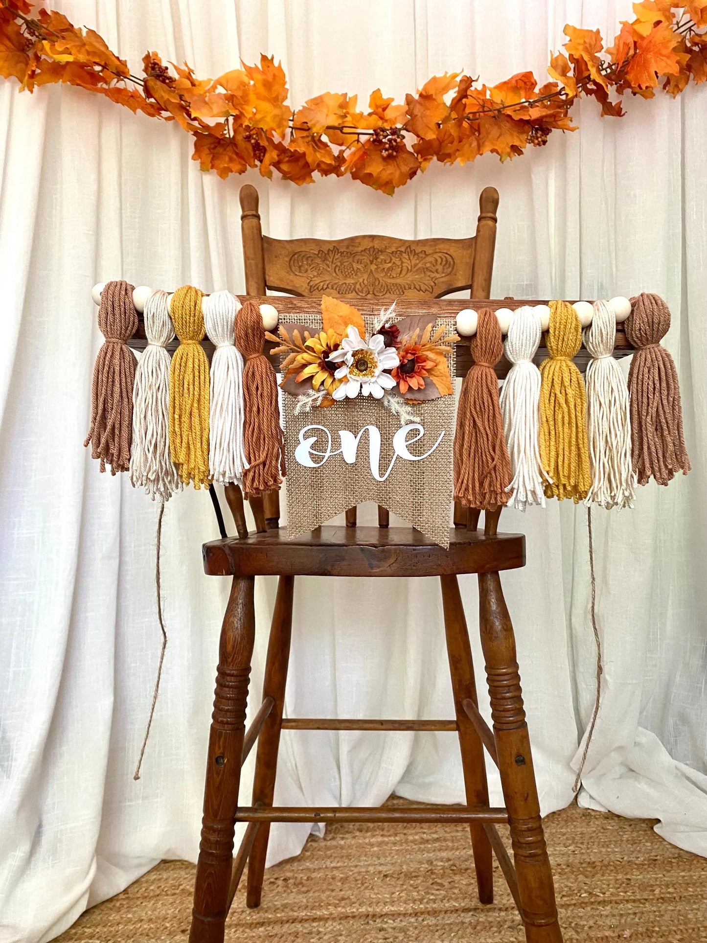 Boho Fall Highchair Banner