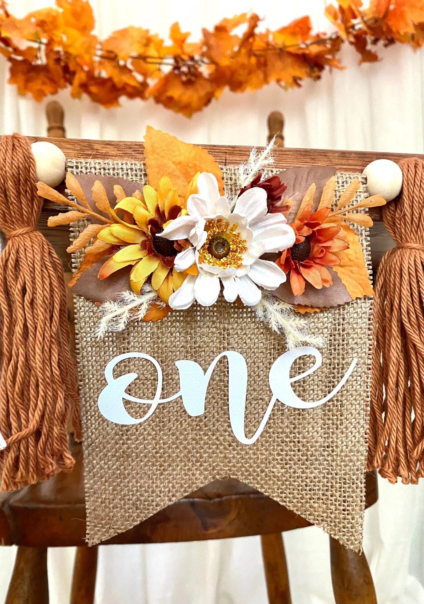 Boho Fall Highchair Banner