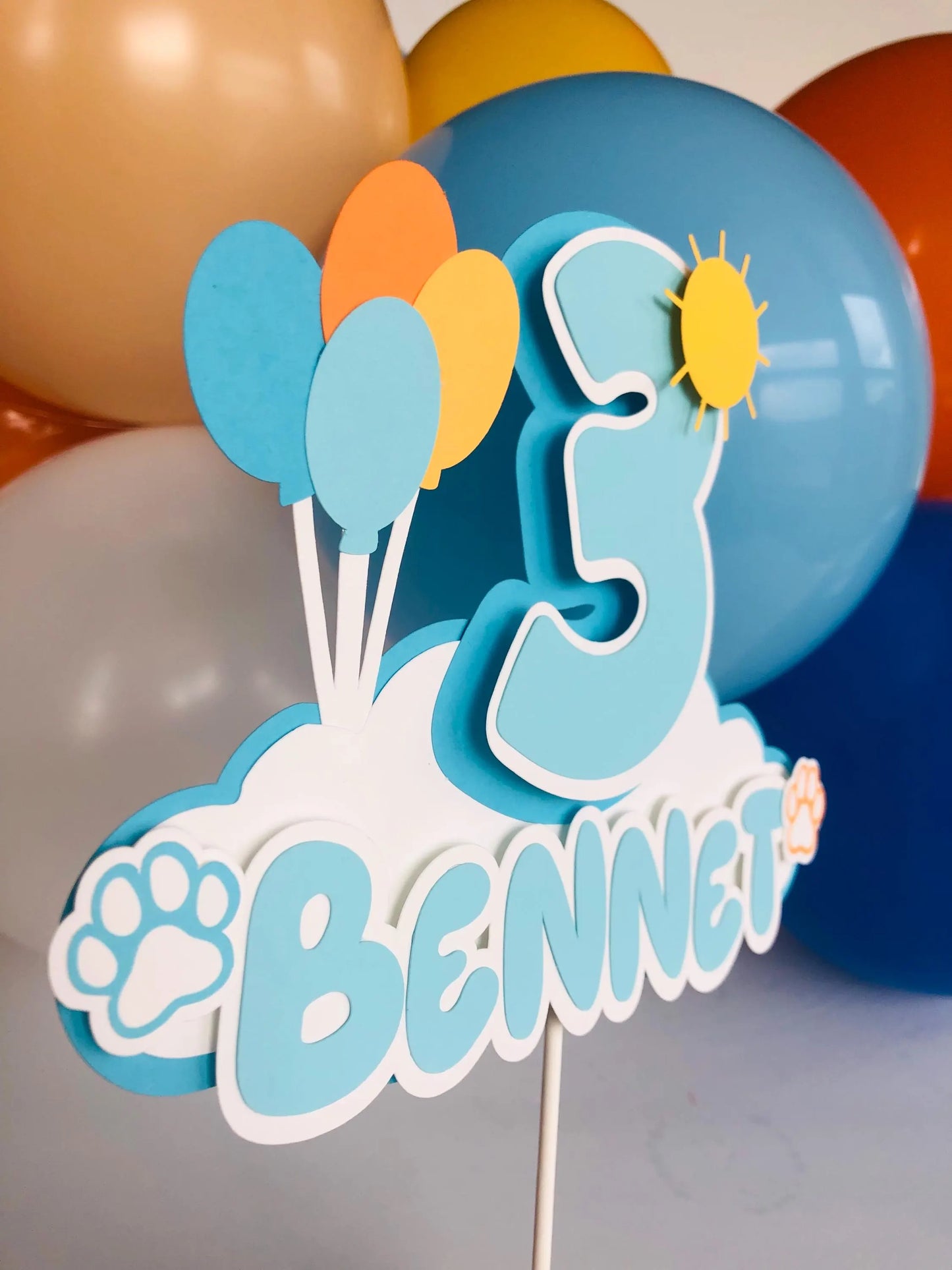 Bluey Inspired Cake Topper