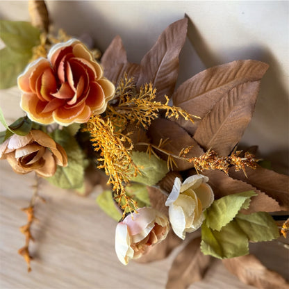 Muted Fall Hoop Wreath