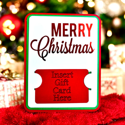 Merry Christmas Gift card Holder