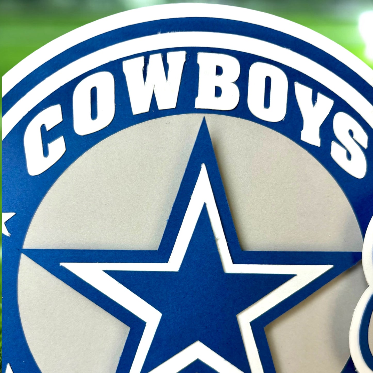 Dallas Cowboys Inspired Cake Topper