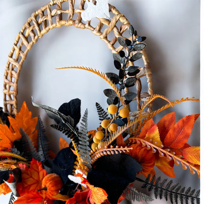 Halloween Wicker Wreath