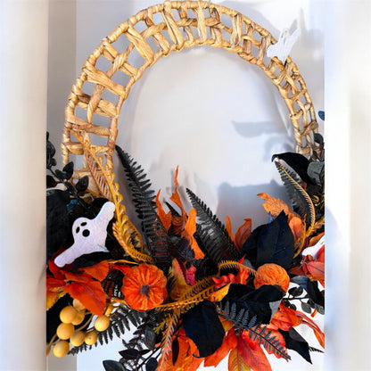 Halloween Wicker Wreath