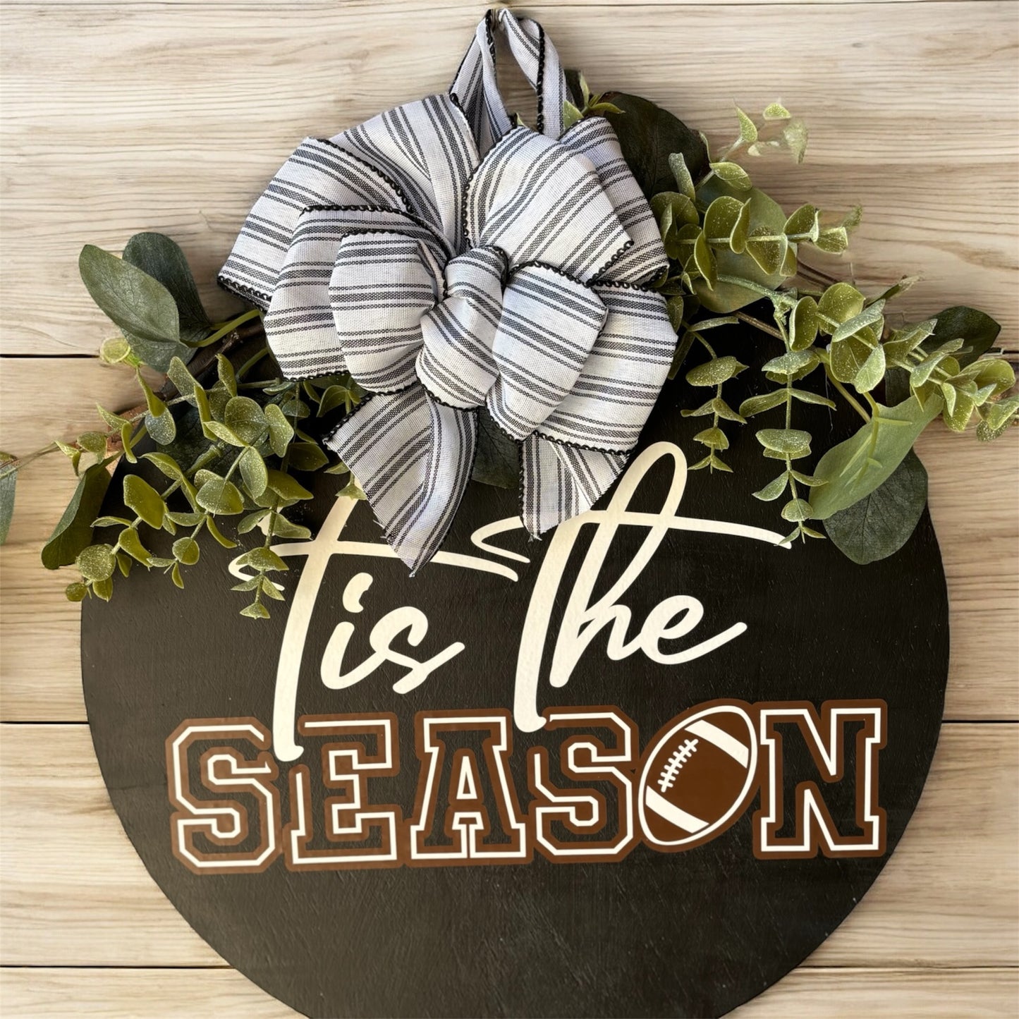 Tis The Season Football Door Sign