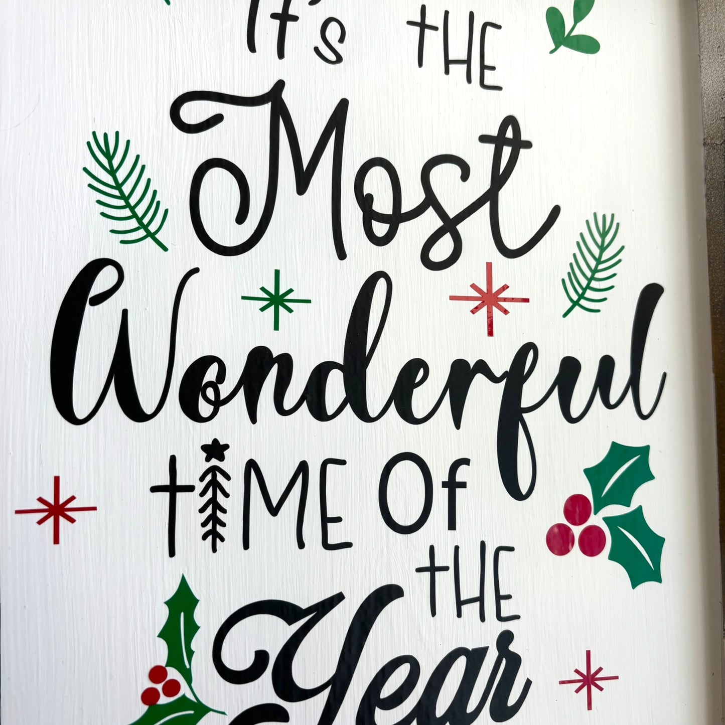 It’s the Most Wonderful Time Christmas Sign