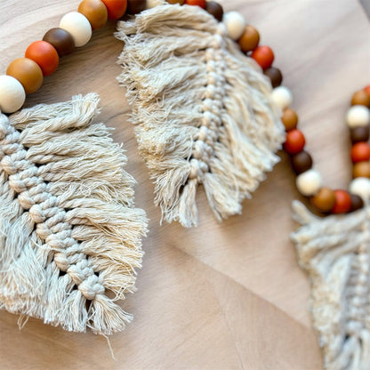 Macrame Leaf Garland