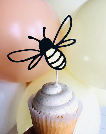 Bee and Sunflower Cupcake Toppers