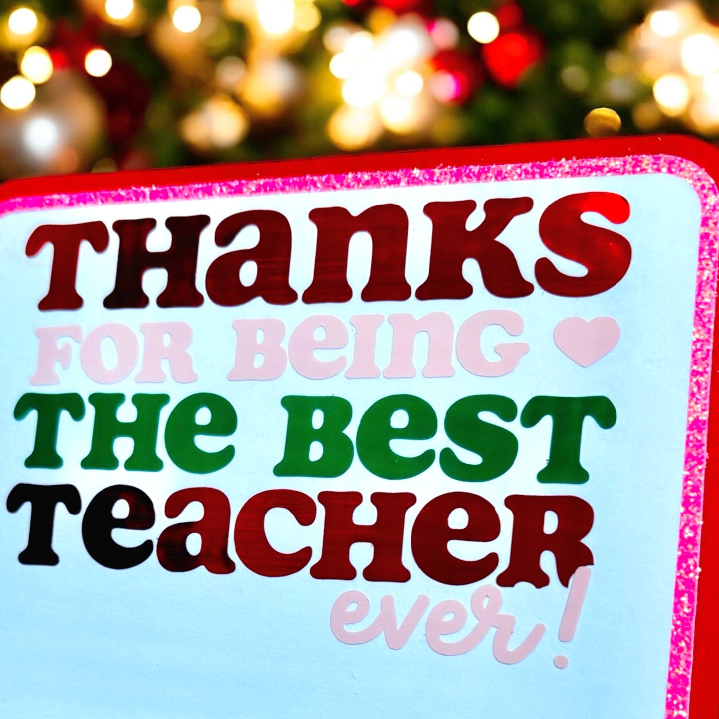 Thank You Teacher Gift Card Holder