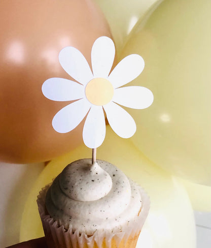 Bee and Sunflower Cupcake Toppers