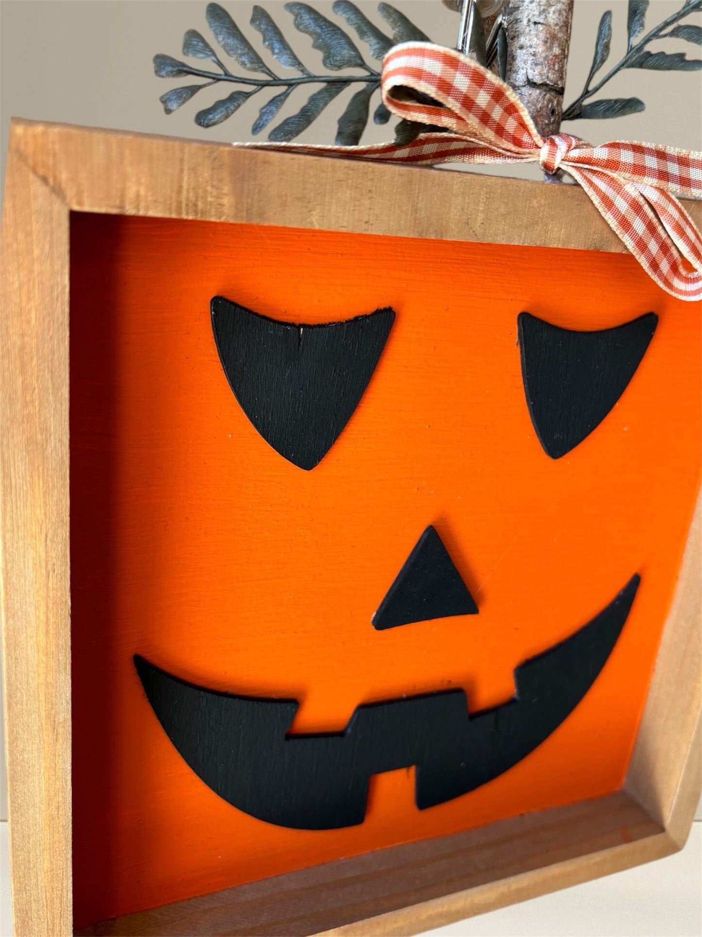 Jack O Lantern Wood Sign