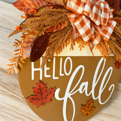 Hello Fall Door Sign