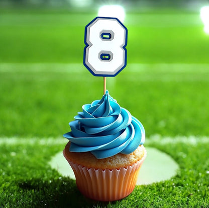 Dallas Cowboys Inspired Cupcake Toppers