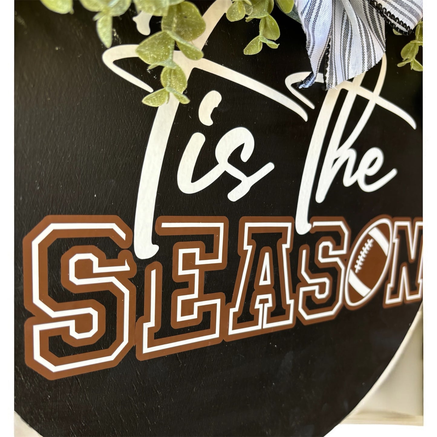 Tis The Season Football Door Sign