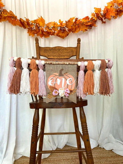 Our Little Pumpkin is One Highchair Banner