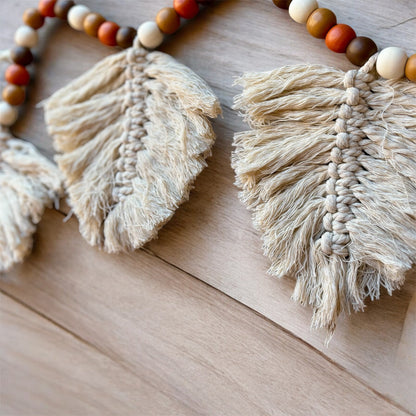 Macrame Leaf Garland