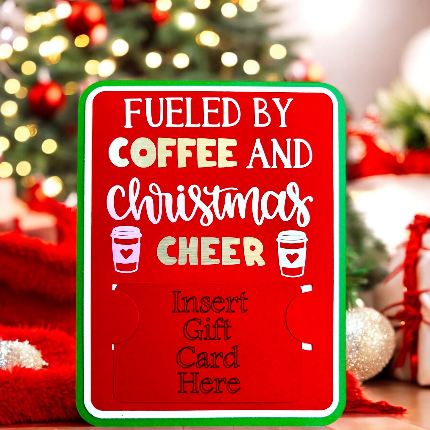 Coffee and Christmas Cheer Gift Card Holder