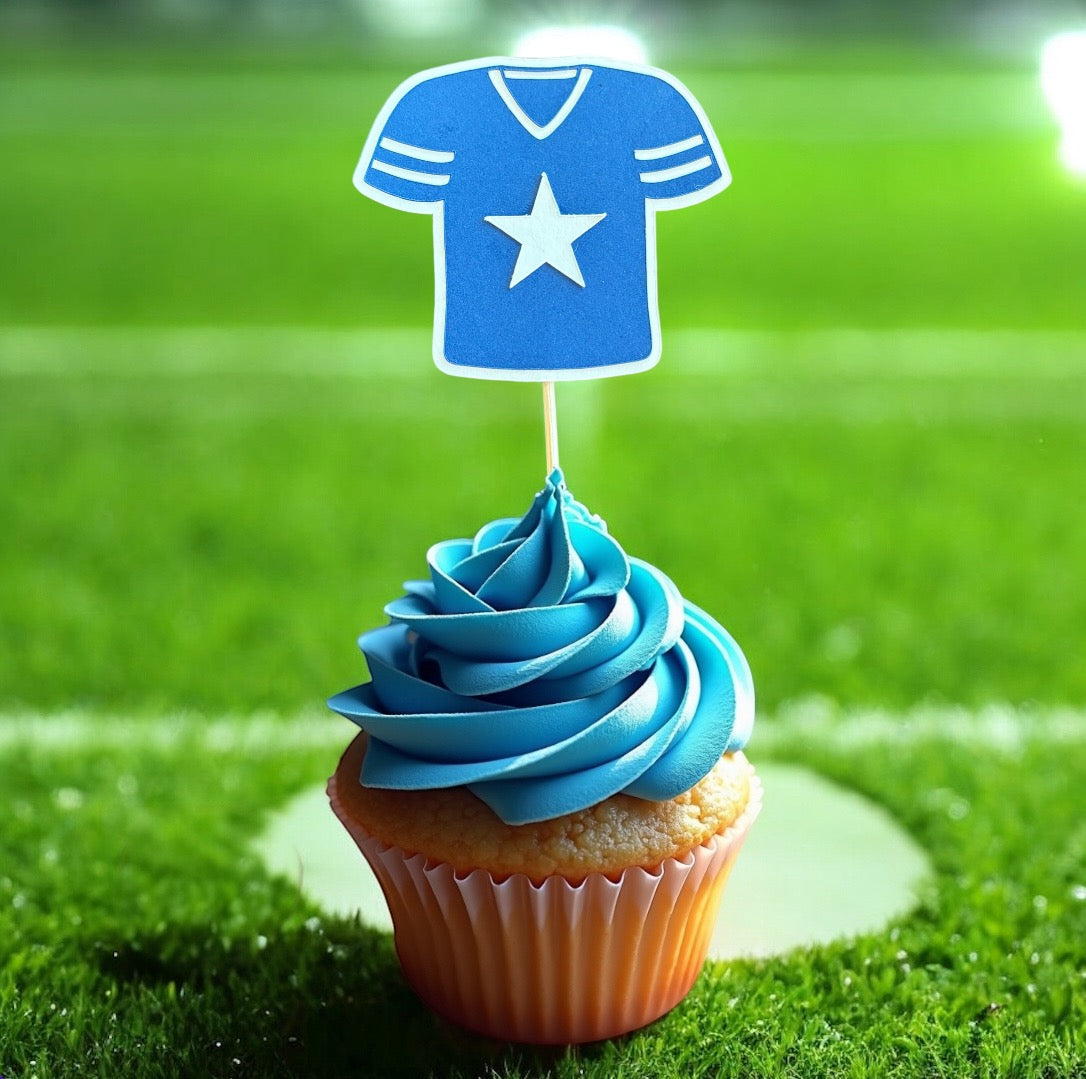 Dallas Cowboys Inspired Cupcake Toppers