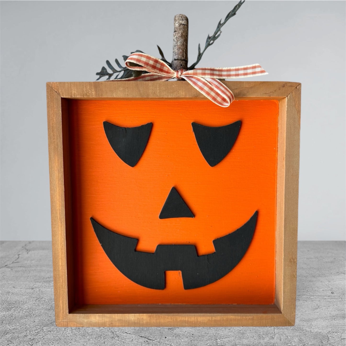 Jack O Lantern Wood Sign