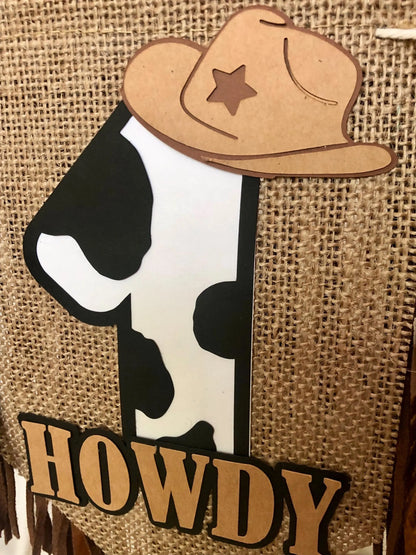 Cowboy Highchair Banner