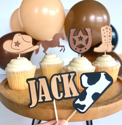 Cowboy Cupcake Toppers