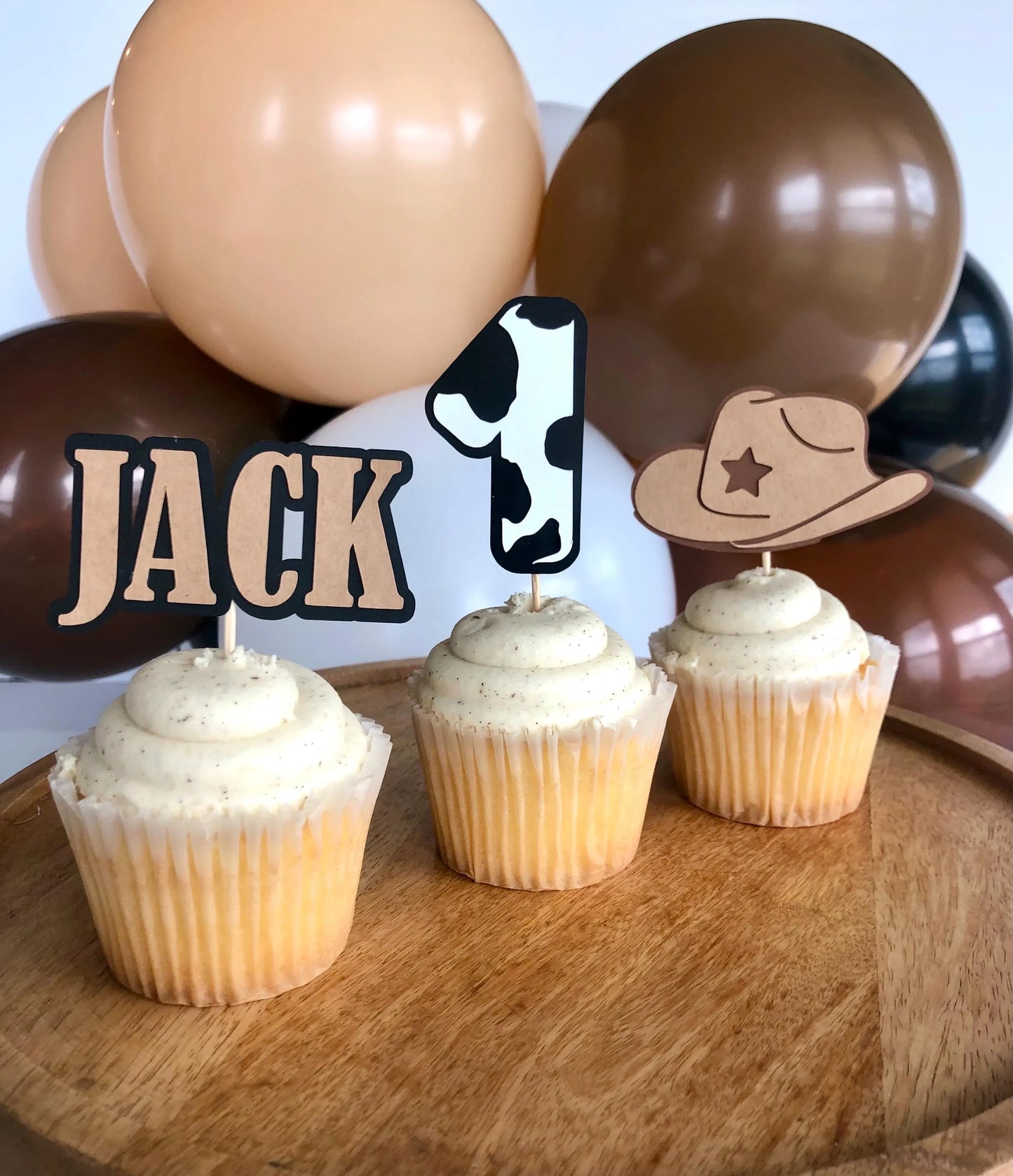 Cowboy Cupcake Toppers