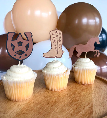 Cowboy Cupcake Toppers