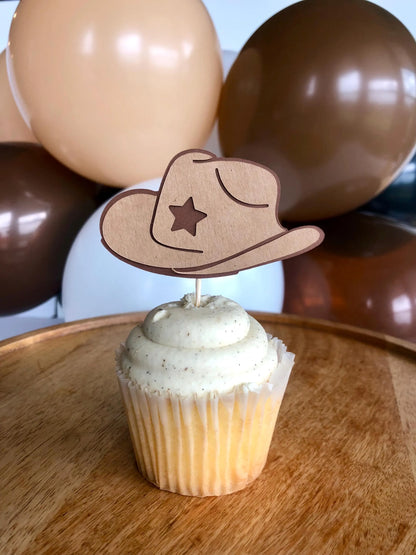 Cowboy Cupcake Toppers