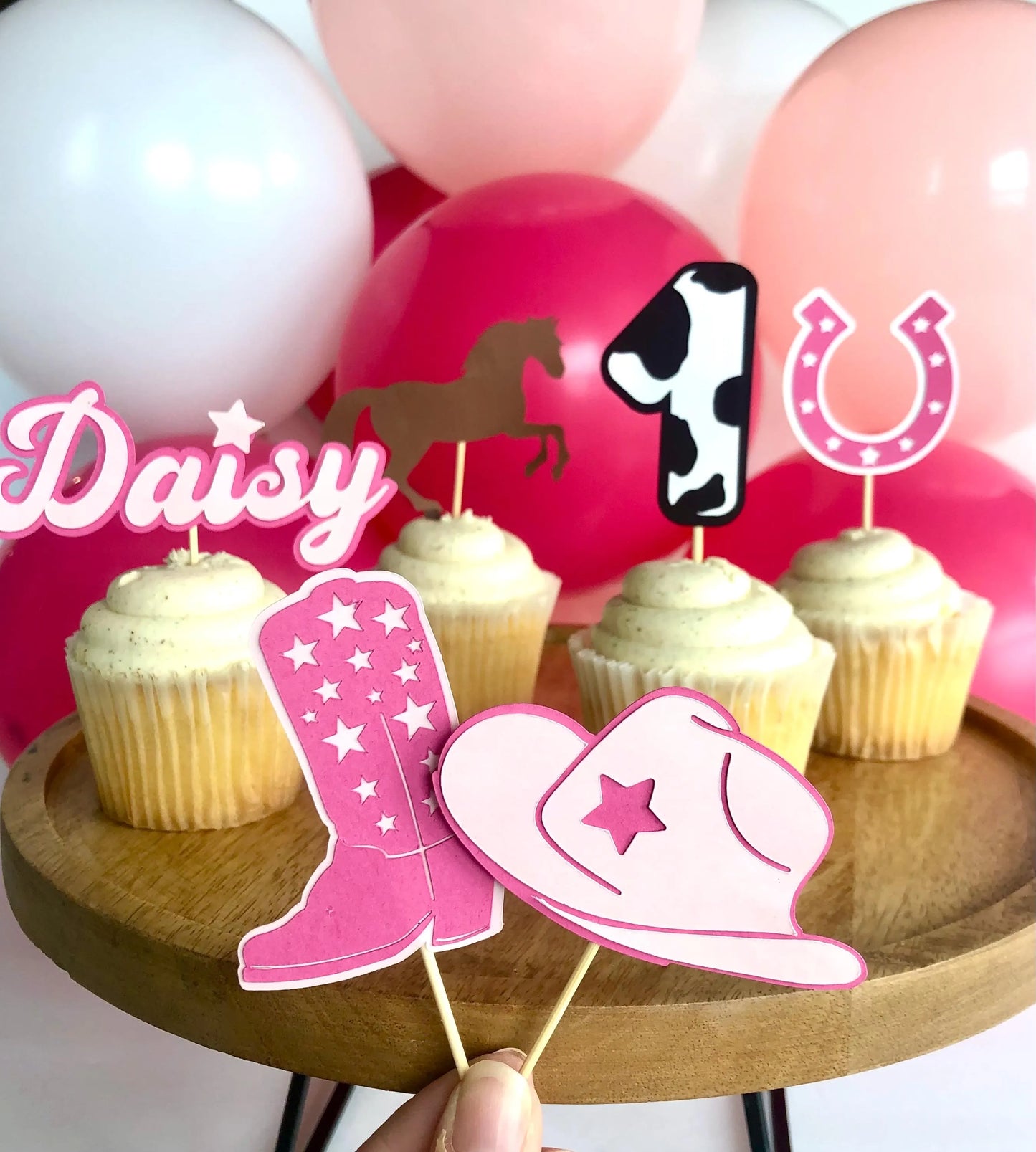 Cowgirl Cupcake Toppers