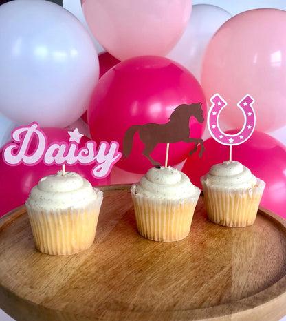 Cowgirl Cupcake Toppers