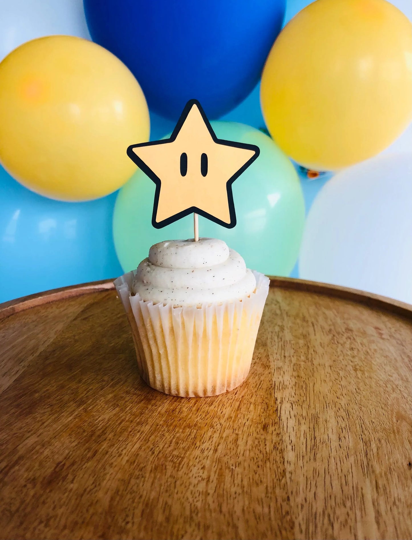 Mario Inspired Cupcake Toppers